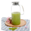 custom glass water juice jugs set with handle